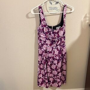 Floral Purple and Pink Dress